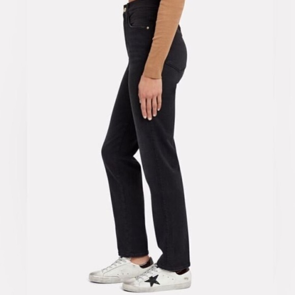 Frame Denim Denim - Black Straight-Leg Jeans